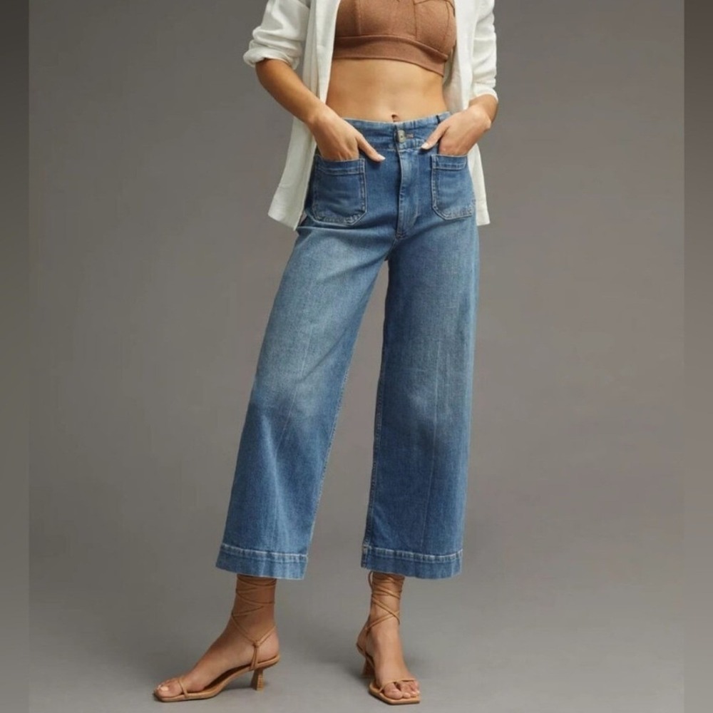 Pilcro Blue Ankle & Cropped Jeans